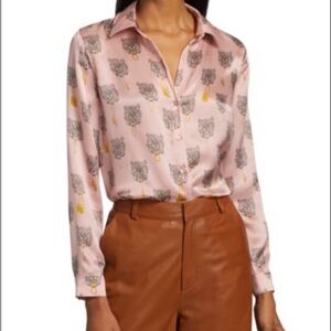 L'AGENCE
Tyler Holly Printed Silk Charmeuse Blouse. Excellent condition size XS